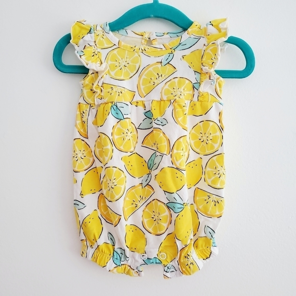 Carter's Just One You Lemon Flutter Bubble Romper